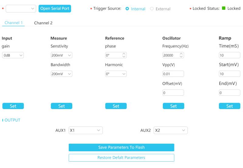 昕虹光電HPLIA Plus調制解調鎖相放大器全新的UI界面