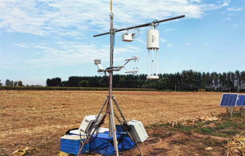 圖1 基于自主研制儀器的氨湍流通量觀測系統(tǒng)